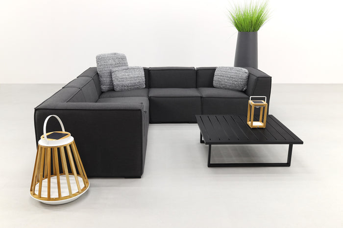 VDG Liberty|Cuba Sunbrella loungeset - Sooty - 6-delig