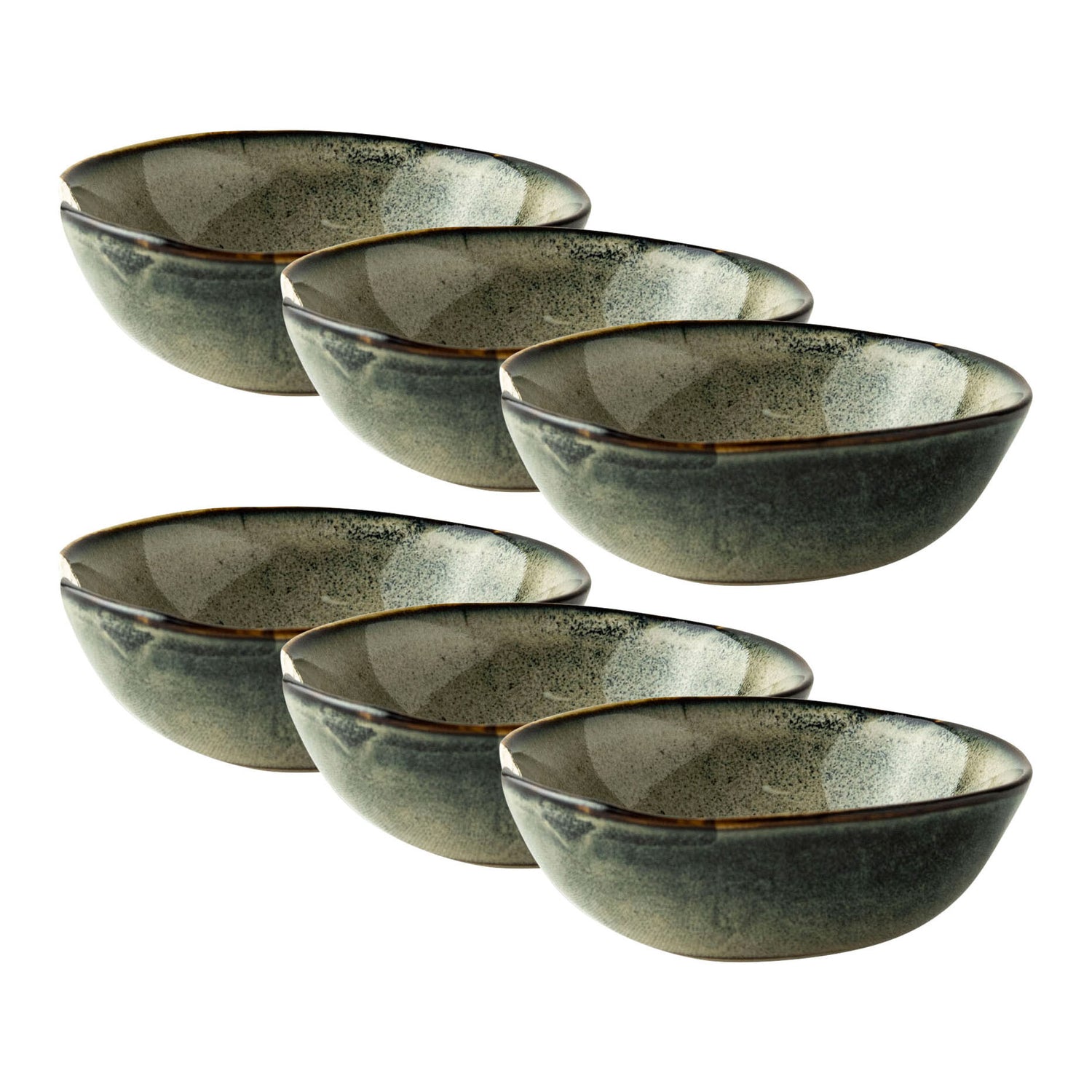 Dutch Rose Amsterdam Organic Kommen Ø 8 cm - Groen - 4 st.