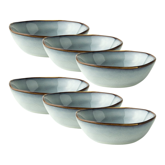 Dutch Rose Amsterdam Organic Kommen Ø 8 cm - Blauw - 4 st.