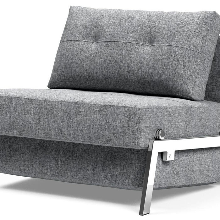 Innovation Cubed Slaapstoel Grijs | Chrome