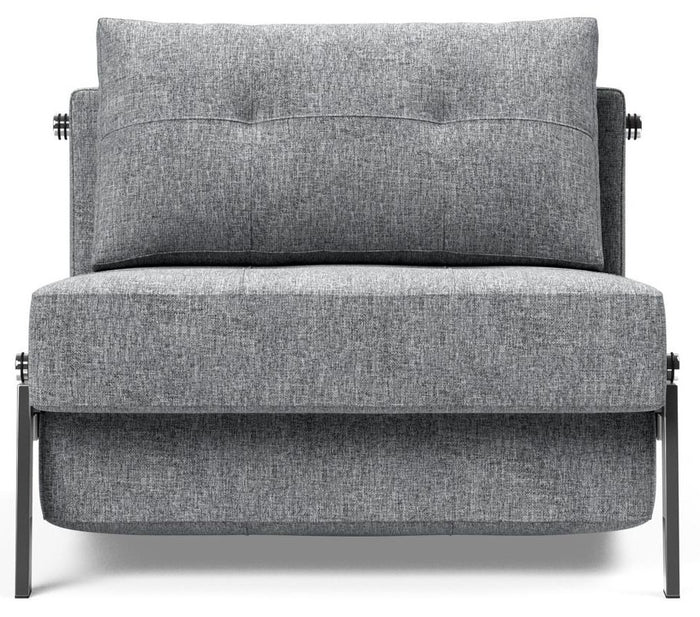 Innovation Cubed Slaapstoel Grijs | Chrome