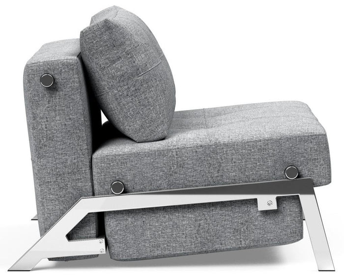 Innovation Cubed Slaapstoel Grijs | Chrome