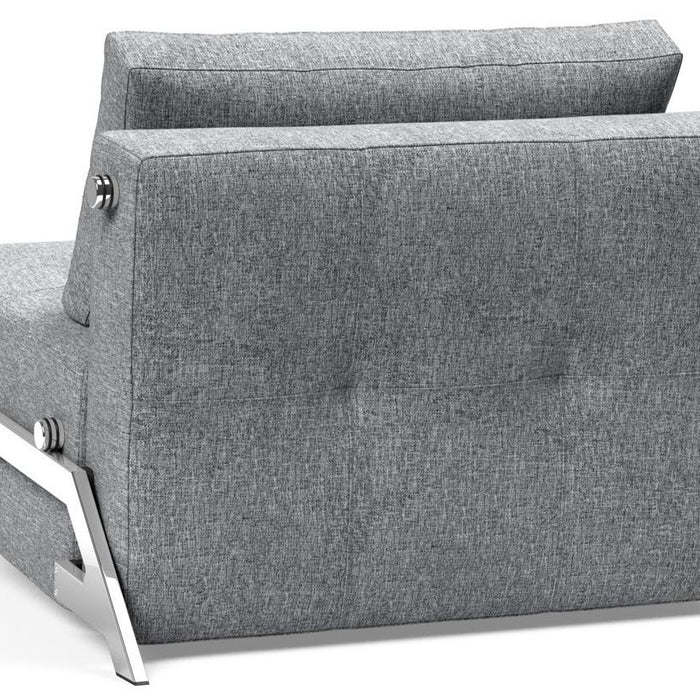 Innovation Cubed Slaapstoel Grijs | Chrome