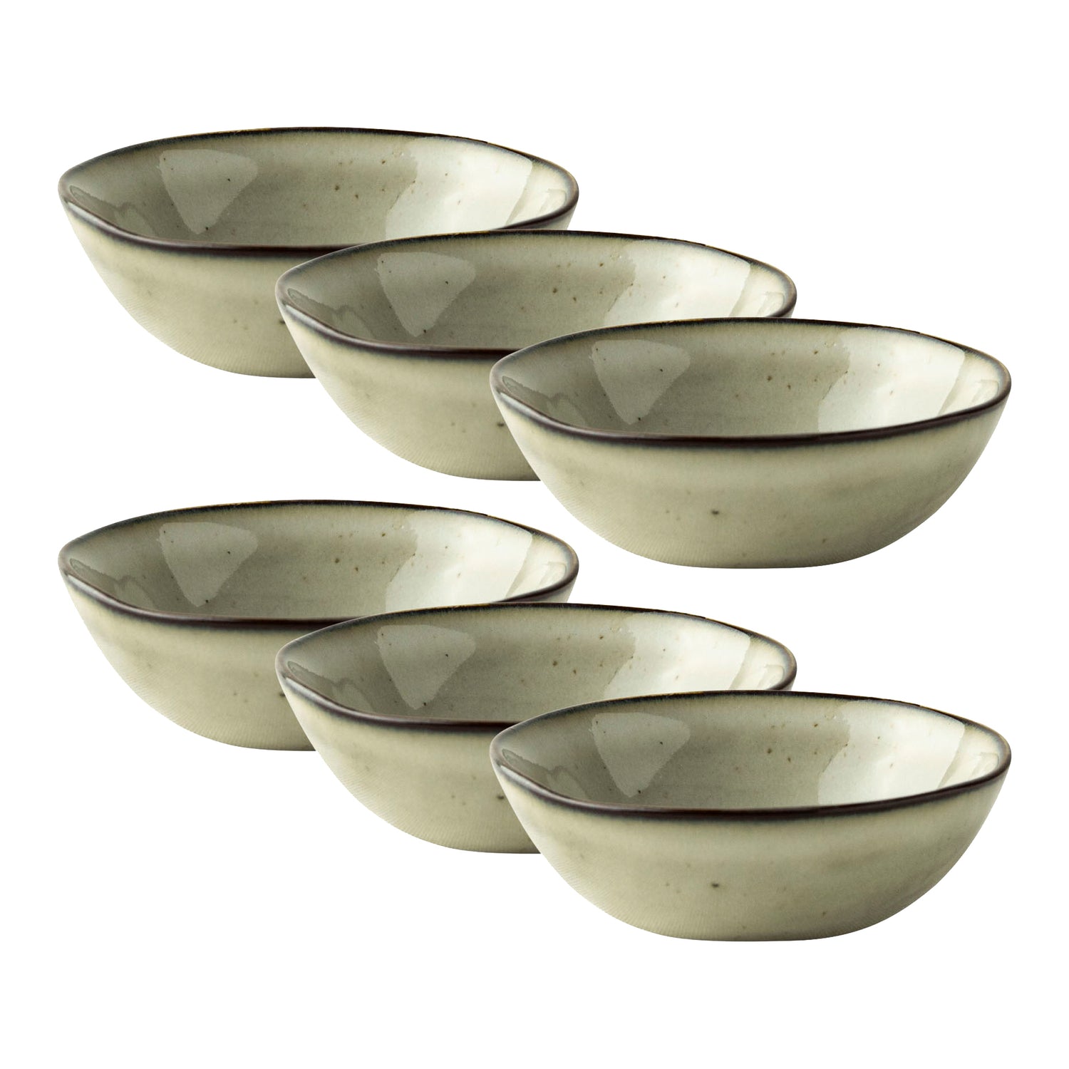 Dutch Rose Amsterdam Organic Kommen Ø 8 cm - Crème - 4 st.