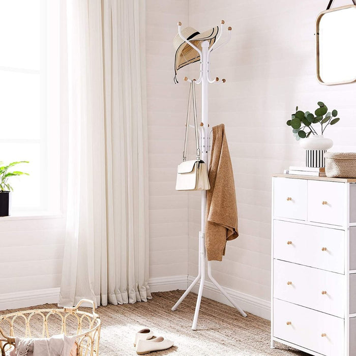 Hoppa! | Staande Kapstok | 12 Haken | 182 cm Hoog | Wit | ijzer