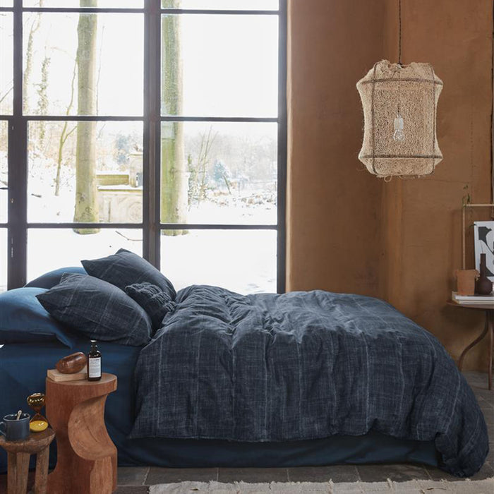 vtwonen Vintage Indigo Dekbedovertrek 240 x 220 cm - Donkerblauw