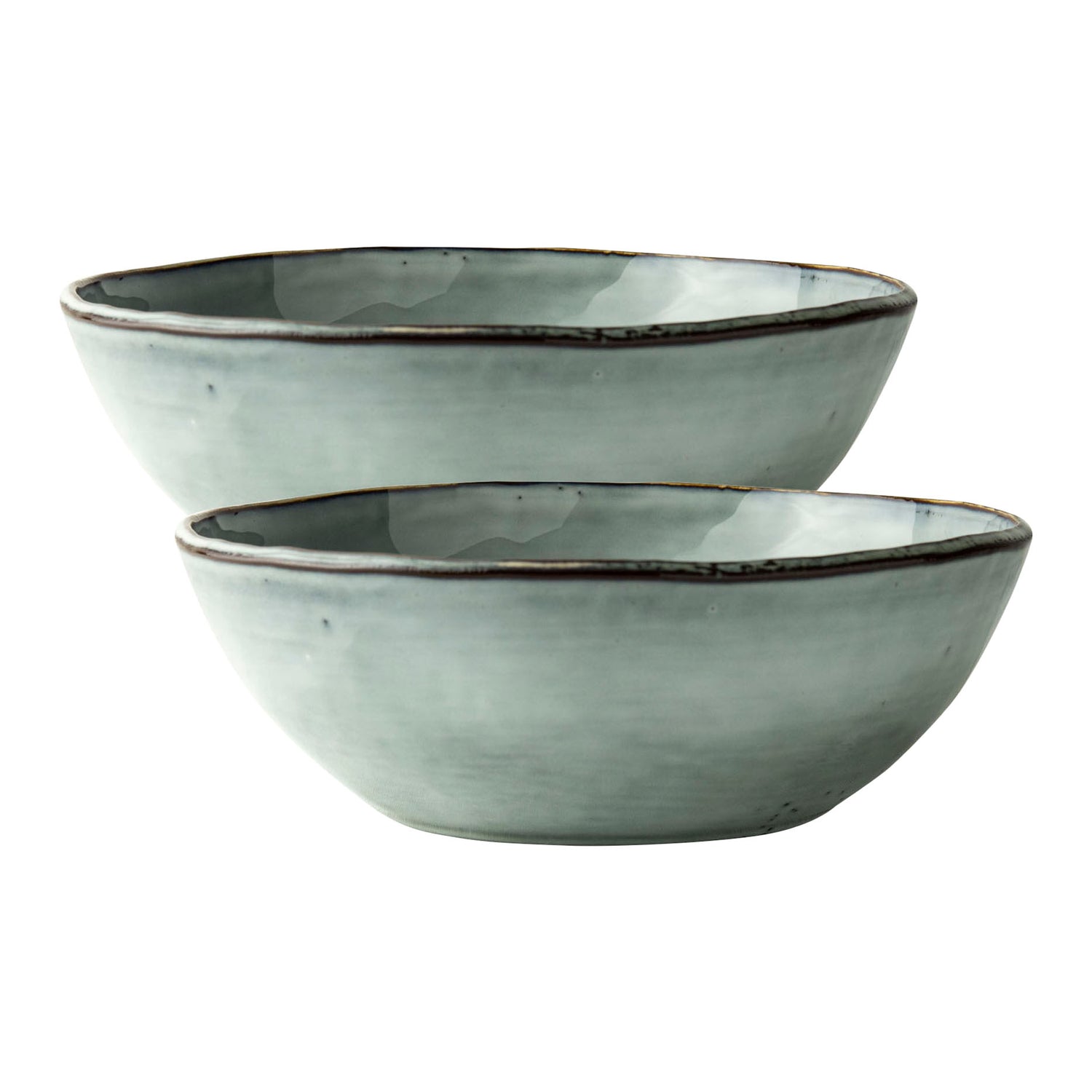 Dutch Rose Amsterdam Organic Schalen Ø 23 cm - Blauw - 2 st.