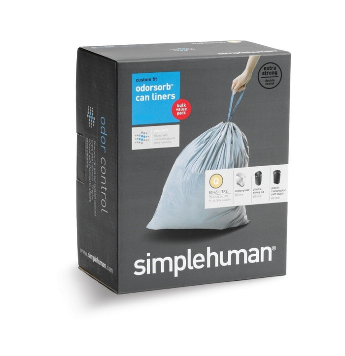 Simplehuman Code Q Afvalzakken 50-65 Liter - 20 zakken