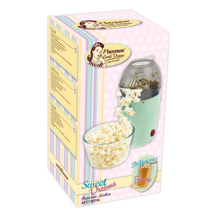 Bestron Popcornmaker APC1007M 1200 W mintkleurig