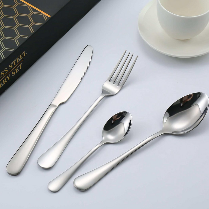 Hescom Bestekset - 24-delig - Bestek voor 6 personen - Zilver