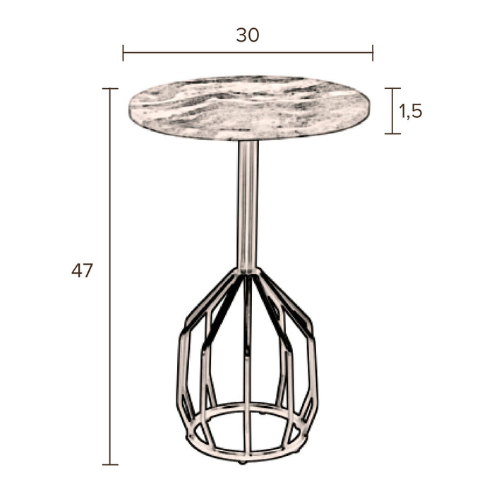 Dutchbone Salerno Bijzettafel - S