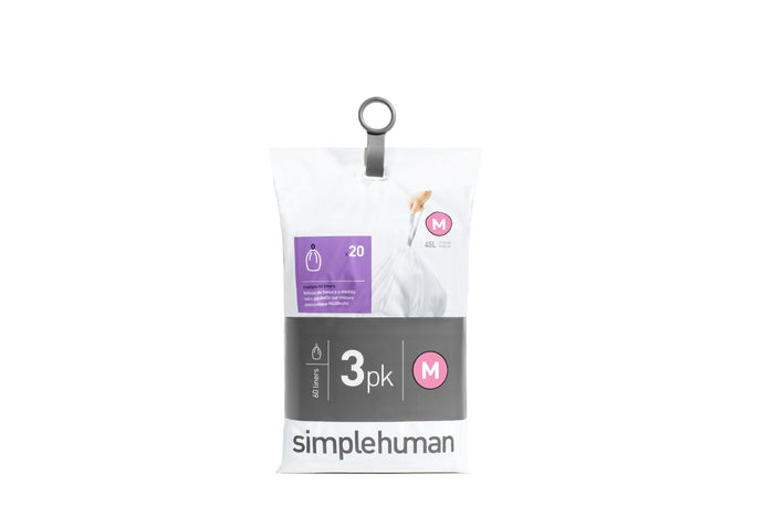 Simplehuman Code M Pocket Liners Afvalzakken 45 Liter - 60 zakken