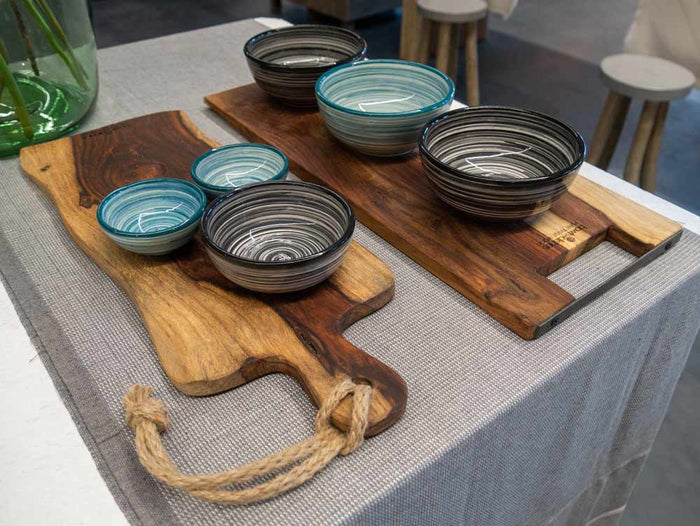 Bowls and Dishes Pure Rose Wood Serveerplank 49 x 20 cm