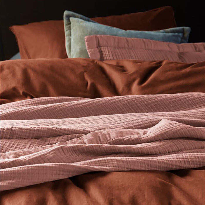 vtwonen Natural Stone Dekbedovertrek 200 x 200/220 cm - Terra