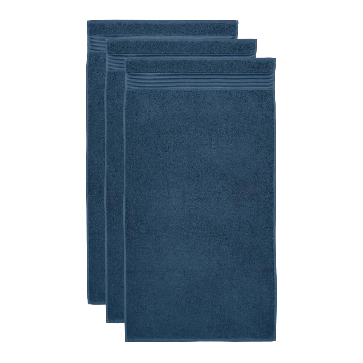 Beddinghouse Sheer Handdoek 60 x 110 cm - Donkerblauw - Set van 3