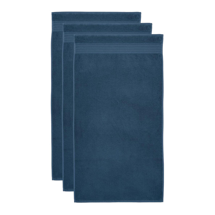 Beddinghouse Sheer Handdoek 60 x 110 cm - Donkerblauw - Set van 3