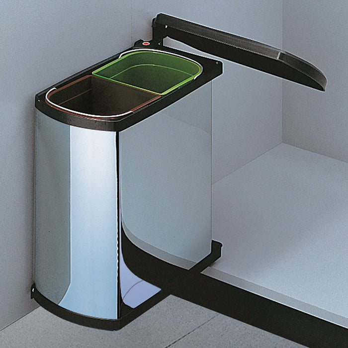 Hailo Duo AutoMatic Inbouwafvalemmer 16 Liter