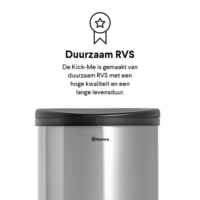 Homra Kick Me Sensor Afvalemmer 50 Liter