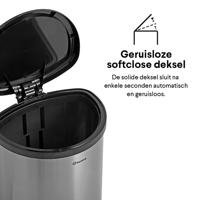 Homra Kick Me Sensor Afvalemmer 50 Liter
