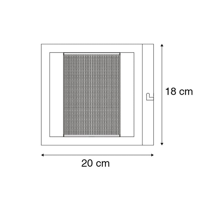 QAZQA Wandlamp cagetess - Goud|messing - Industrieel - L 18cm