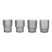 Ferm Living Ripple Drinkglazen Set van 4 - Smoked Grey