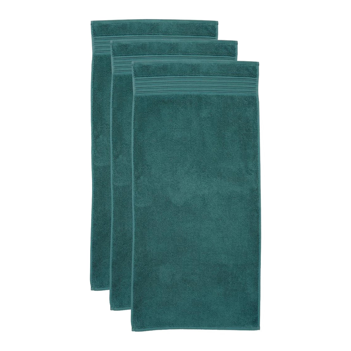Beddinghouse Sheer Handdoek 50 x 100 cm - Donkergroen - Set van 3