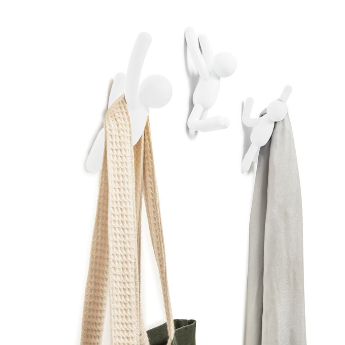 Umbra Buddy Kapstokhaken - Set van 3 - Wit