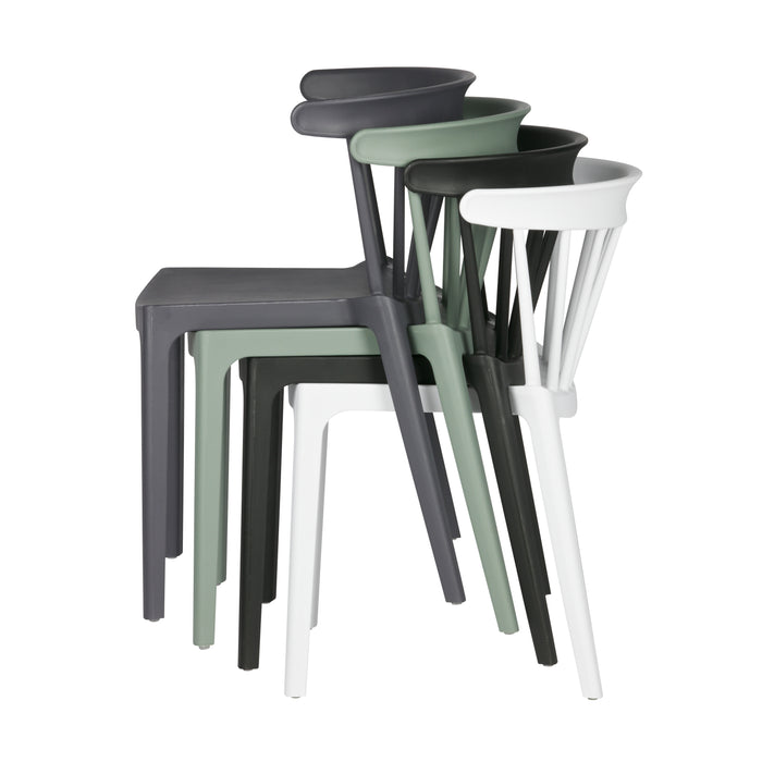 Woood Bliss Spijlenstoel  - Jadegroen