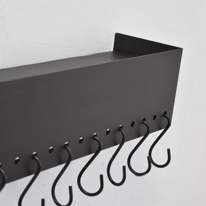 LOFT42 Hooky Kapstok – 11 S Haken - Metaal - Mat Zwart