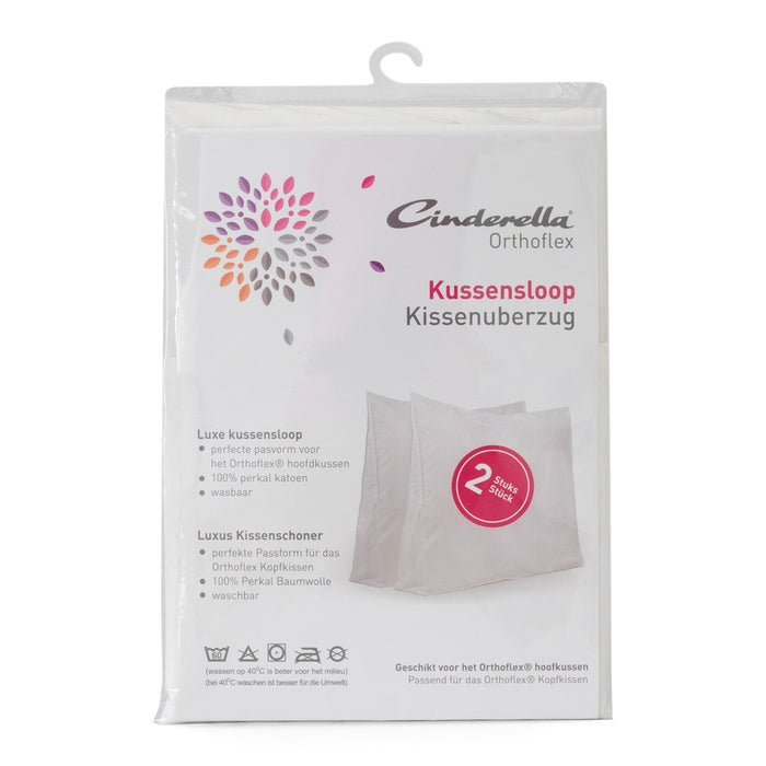 Cinderella Perkal Kussenloop Voor Orthoflex - Set van 2