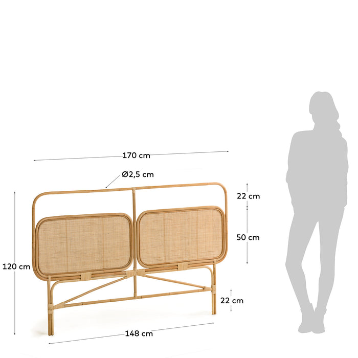 Kave Home Margaret Hoofdbord Naturel