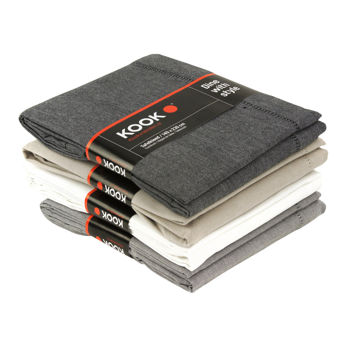 KOOK Chambray Tafelkleed 140 x 230 cm