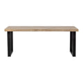 Woood Tablo Eettafel 200 x 90 - Bruin Visgraat