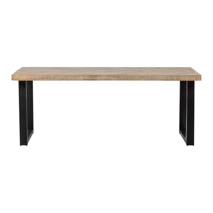 Woood Tablo Eettafel 200 x 90 - Bruin Visgraat
