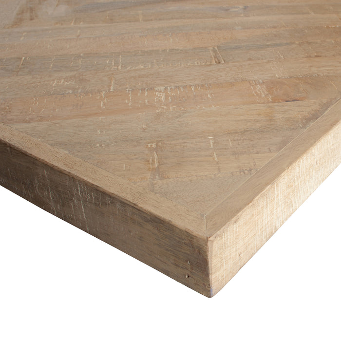 Woood Tablo Eettafel 200 x 90 - Bruin Visgraat