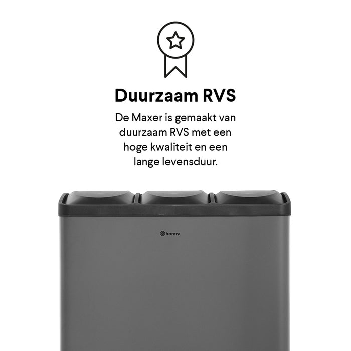 Homra Maxer-20 Pedaalemmer 60 Liter (3x20 Liter)