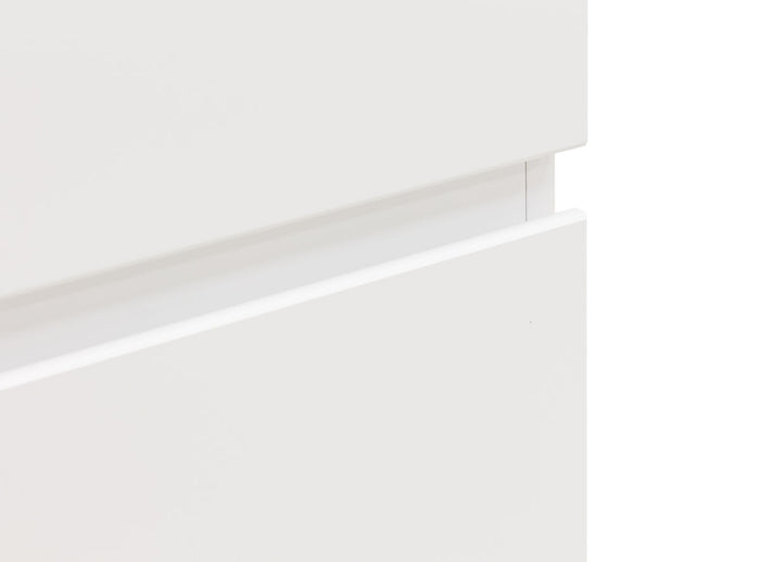 Bopita Lynn commode met 3 laden greeploos - Wit|Naturel