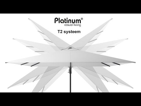 Platinum Voyager T² Zweefparasol - D 270 x B 270 x H 248 cm
