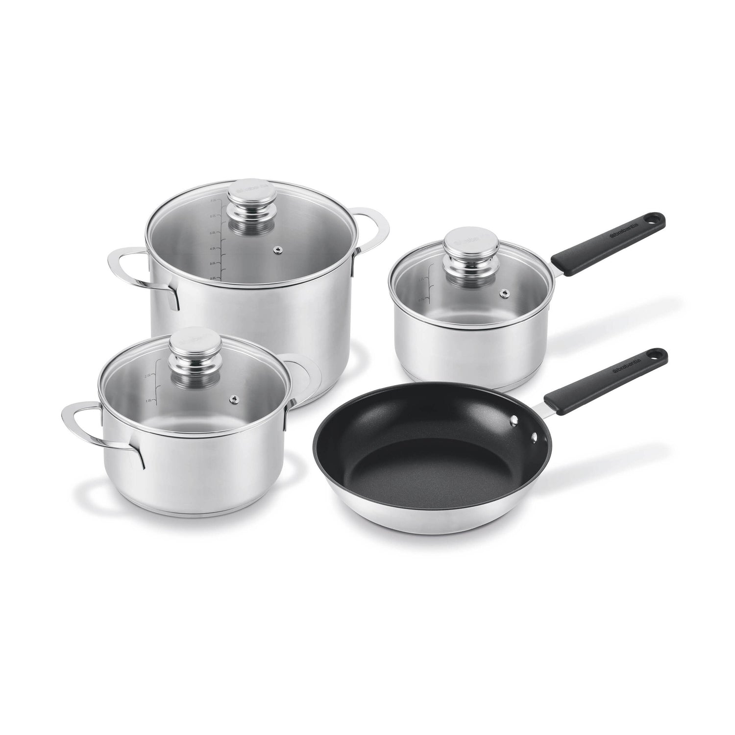 Brabantia Chrome Pannenset 4-delig