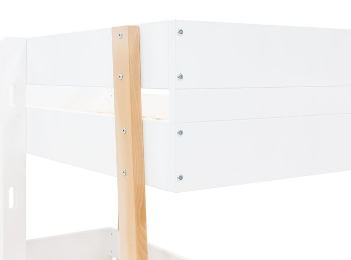 Bopita Lisa stapelbed 90x200 - Wit|Naturel