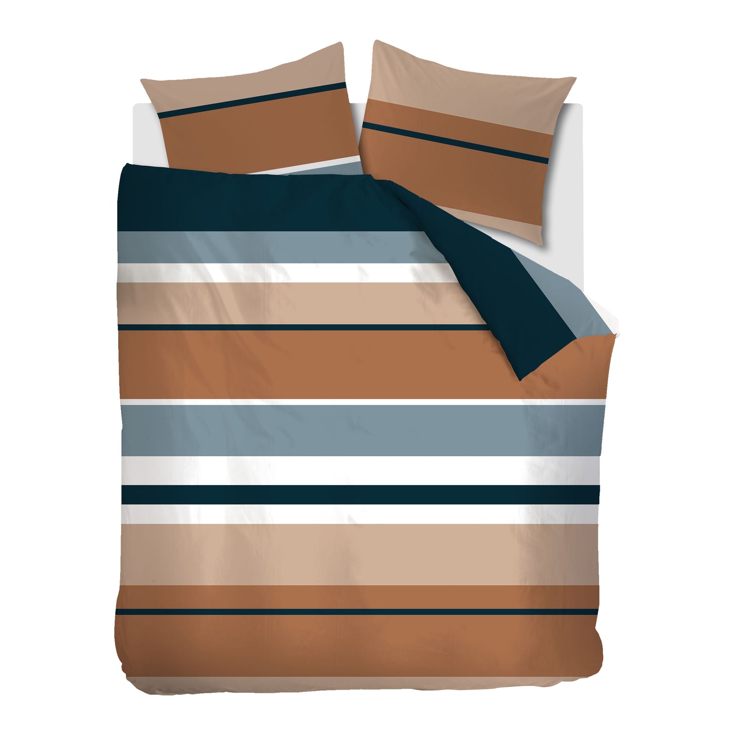 Ambiante Andy Dekbedovertrek 200 x 200/220 cm - Blauw