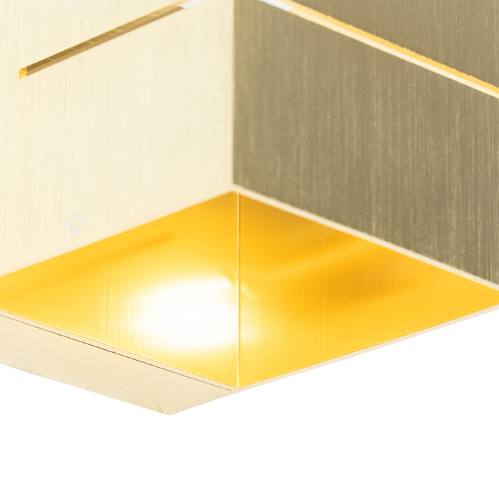 QAZQA Moderne wandlamp goud 9,7 cm - Transfer Groove