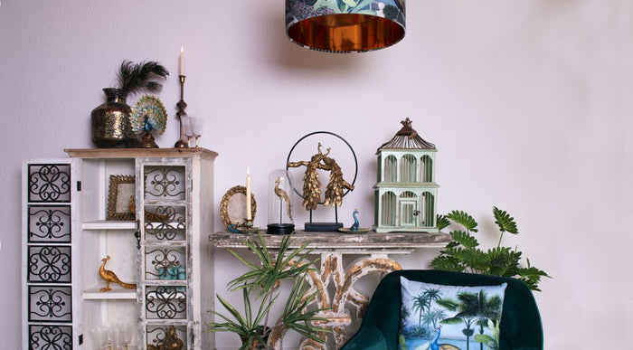 Clayre & Eef Fotolijst 13x18 cm Goudkleurig Kunststof Pauw