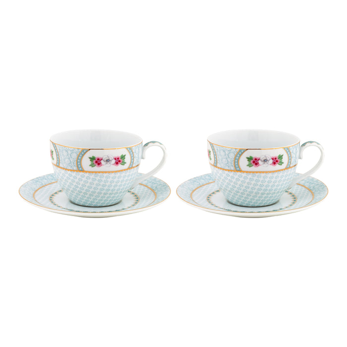Pip Studio Blushing Birds Cappuccinokop Met Schoteltje 0,28 L - 2st