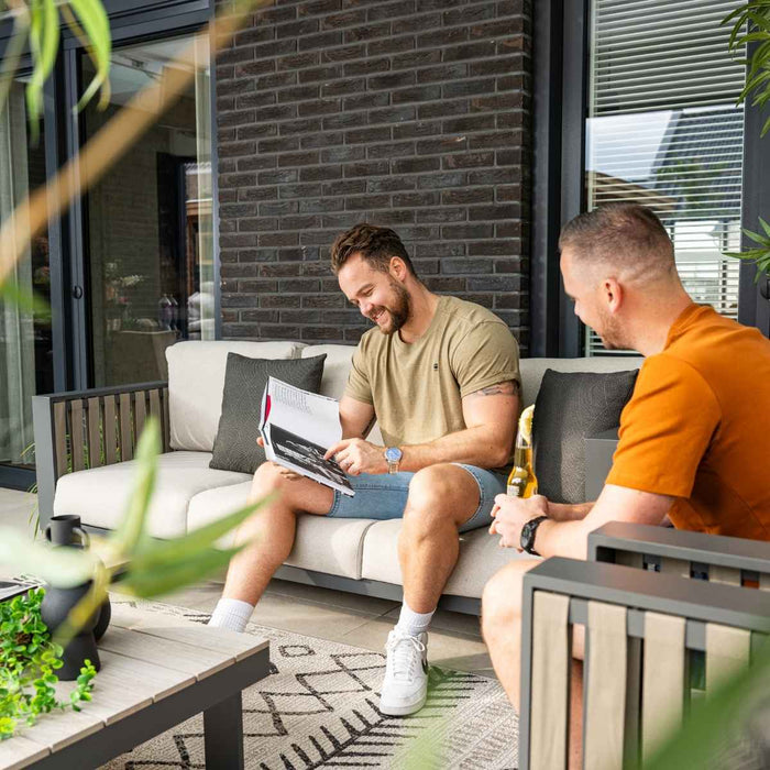 Garden Impressions Gabon loungeset 3-delig - taupe