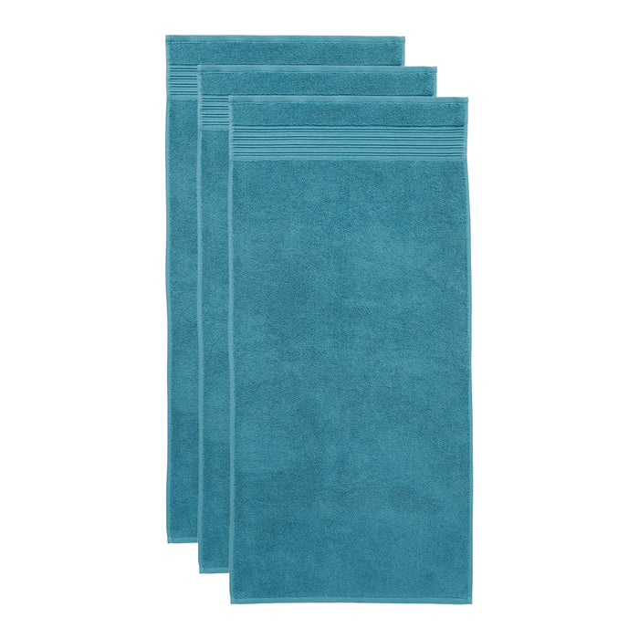 Beddinghouse Sheer Handdoek 50 x 100 cm - Petrol - Set van 3