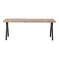 Woood Tablo Eettafel 200 x 90 - Bruin Visgraat