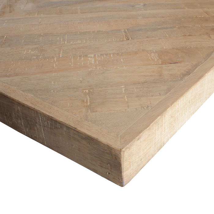 Woood Tablo Eettafel 200 x 90 - Bruin Visgraat