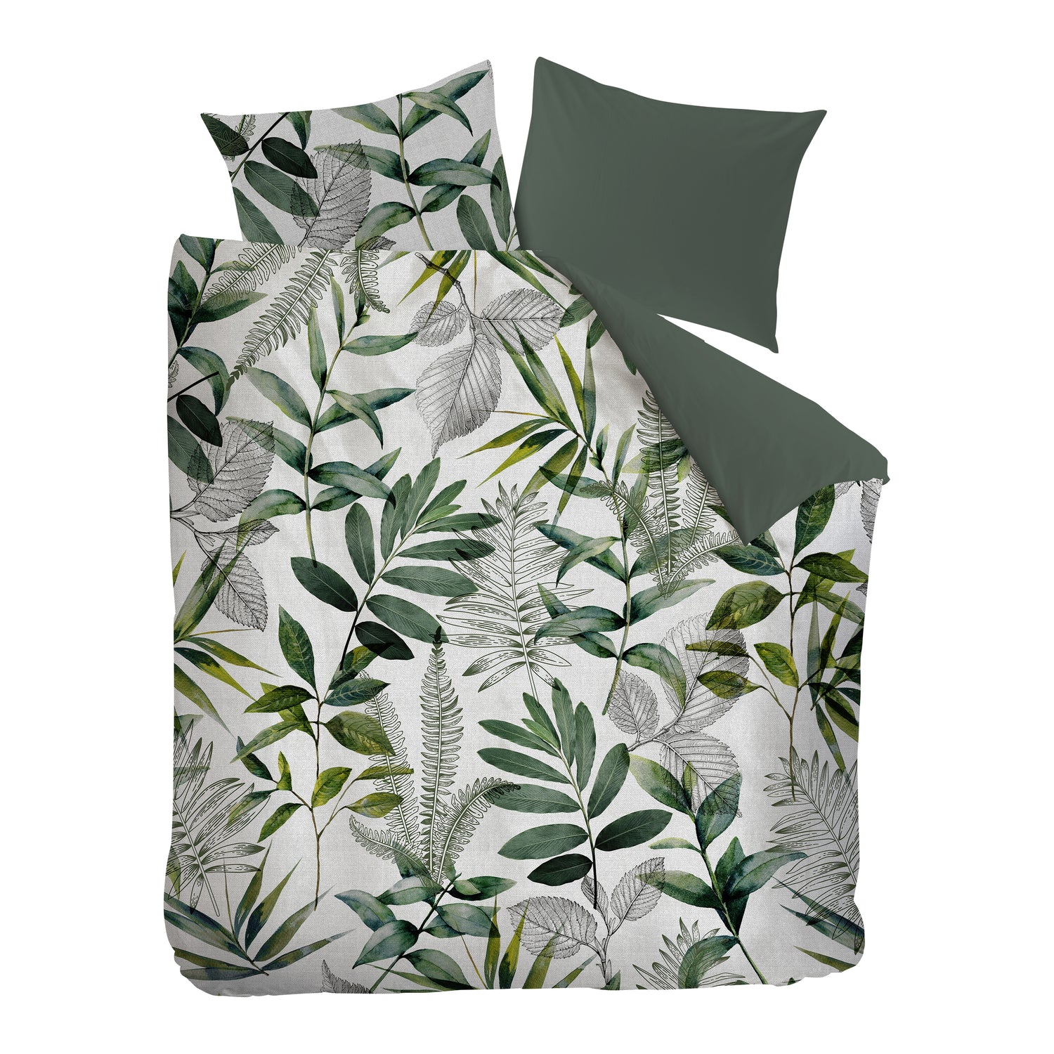 Ambiante Eleni Dekbedovertrek 200 x 200/220 cm - Groen