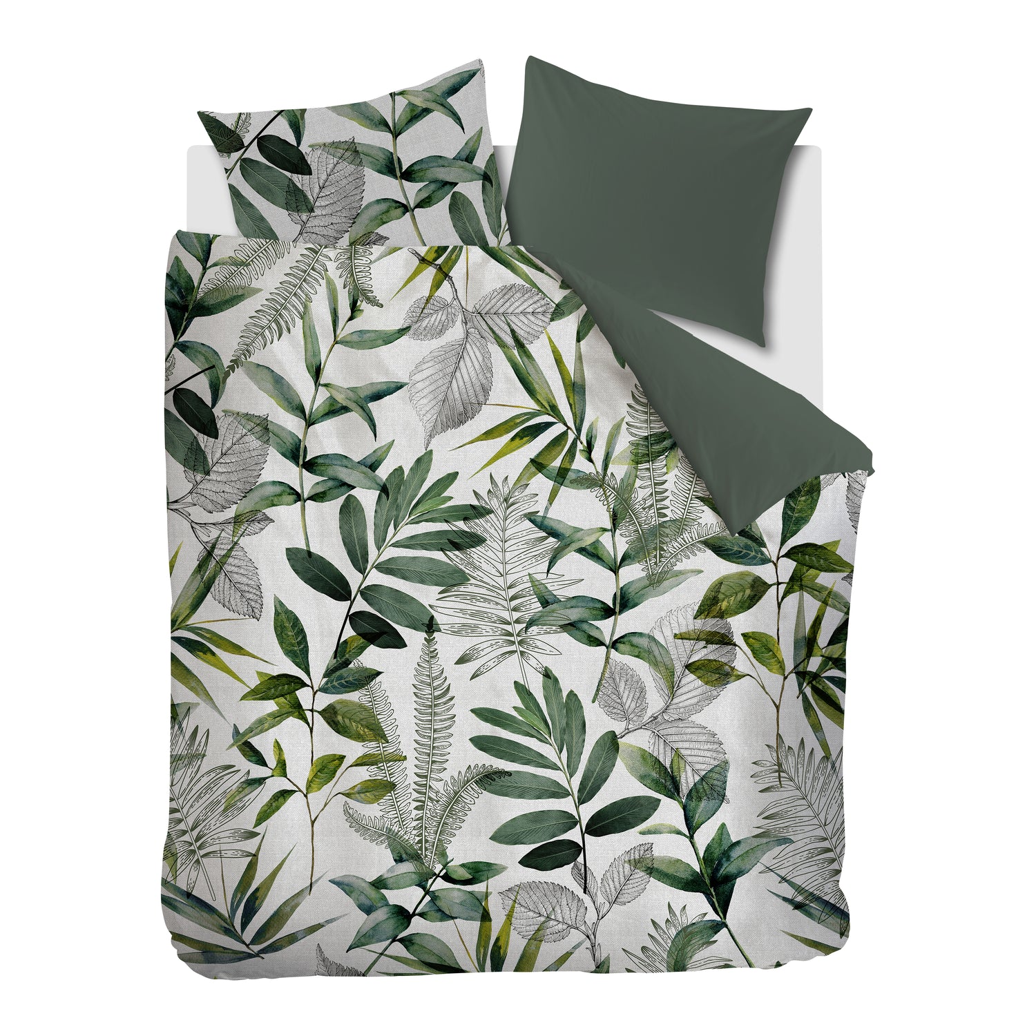 Ambiante Eleni Dekbedovertrek 240 x 200/220 cm - Groen